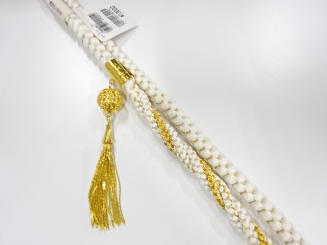 正絹　振袖用　手組帯締め